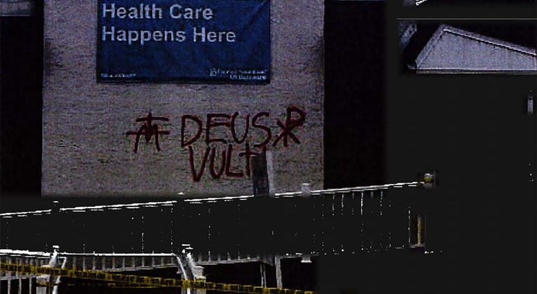 Federal prosecutors say a Delaware resident threw a lit incendiary device at a Planned Parenthood facility and spray-painted the words "Deus Vult," which means "God wills it," in Latin on the building. Planned Parenthood Delaware Incendiary Device