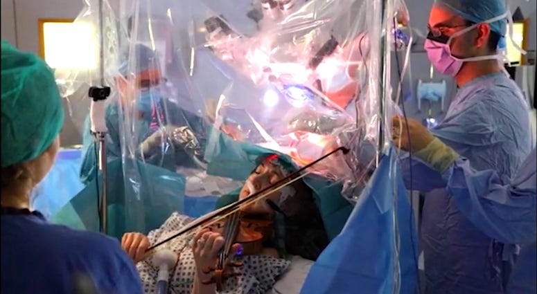 Surgeons asked Dagmar Turner to play her instrument to ensure that her musical abilities were not damaged during a tumor removal. Dagmar Turner