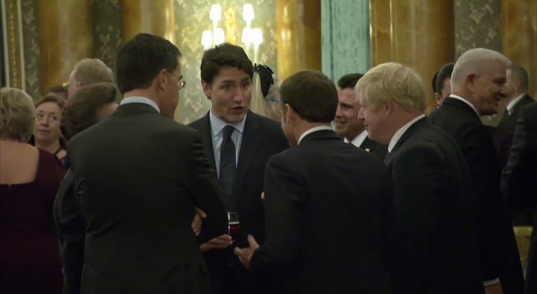 World leaders at the NATO summit in London were caught on camera appearing to joke about US President Donald Trump during a reception at Buckingham Palace Tuesday evening. Emmanuel Macron, Justin Trudeau, Boris Johnson at NATO summit