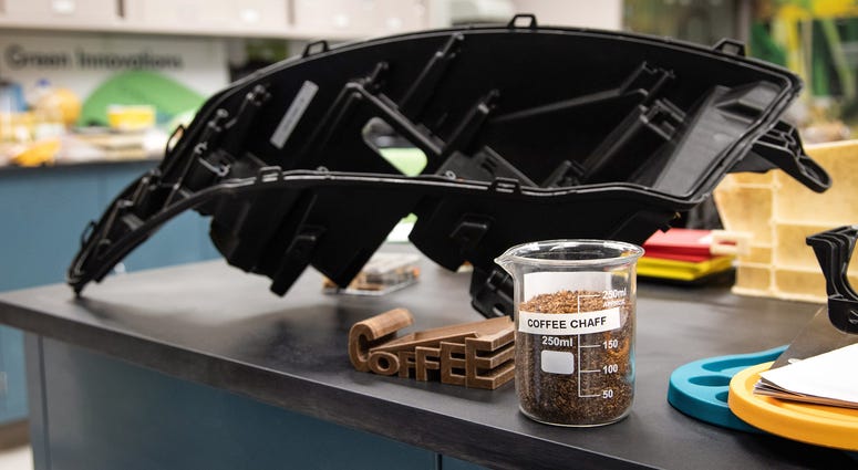 Ford is using coffee chaff to help reduce its environmental impact. Ford McDonalds Coffee Chaff
