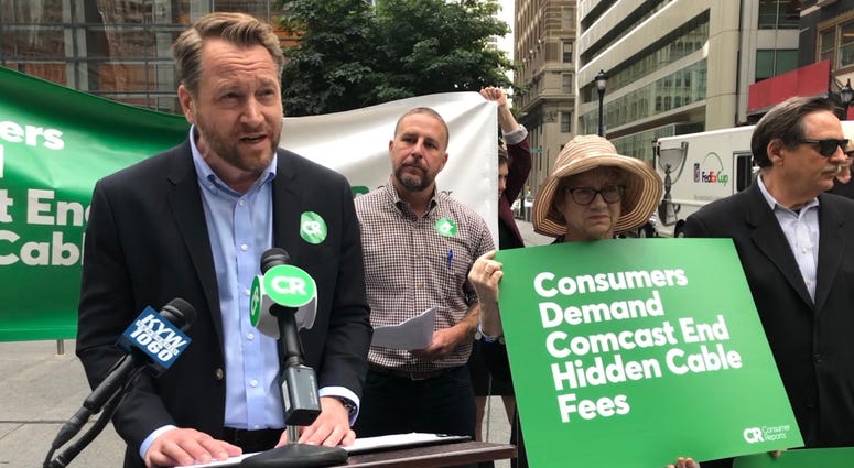 Jon Schwantes, senior policy counsel for Consumer Reports, calls on Comcast to be transparent to its customers. Jon Schwantes, senior policy counsel for Consumer Reports, calls on Comcast to be transparent to its customers.