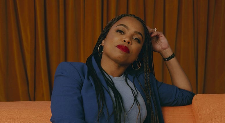 In this undated photo provided by Spotify, Jemele Hill poses for a photo. In this undated photo provided by Spotify, Jemele Hill poses for a photo.