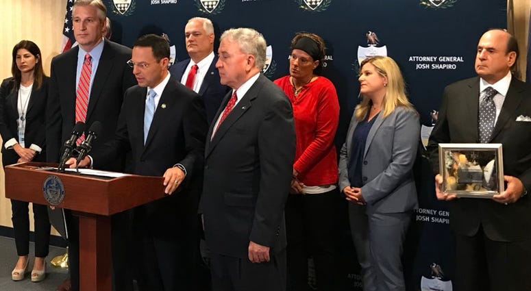 Pa. Attorney General urges lawmakers to pass legislation that strengthens laws requiring reporting of abuse. Pa. Attorney General urges lawmakers to pass legislation that strengthens laws requiring reporting of abuse.