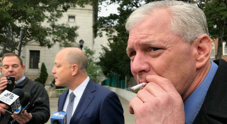 Former Major League Baseball player Lenny Dykstra is shown at Union County Superior Court in Elizabeth, N.J. Lenny Dykstra