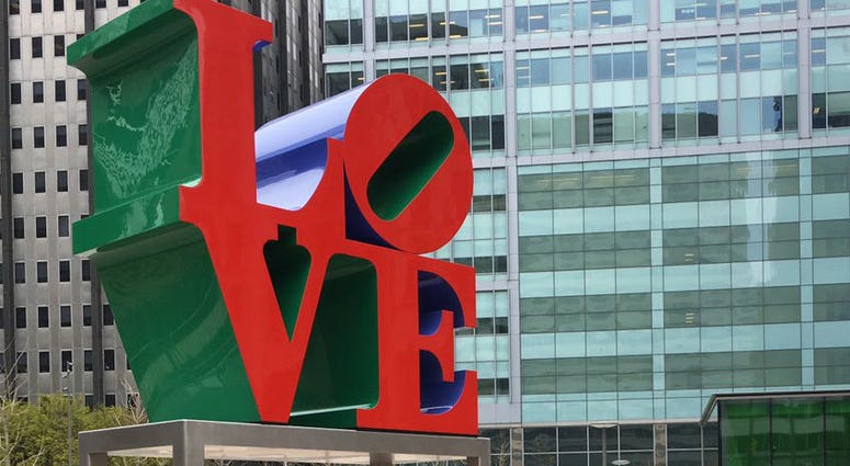 Love Park statue Love Park statue