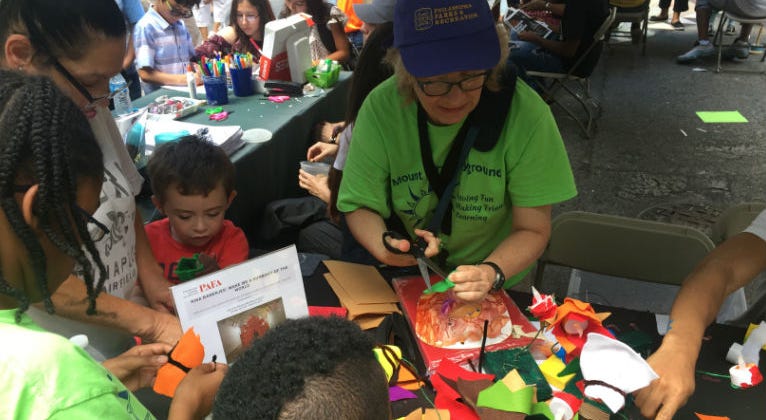 During the third annual Make Art Philly, artists from more than a dozen disciplines came to help make it a memorable day for the kids. Make Art Philly
