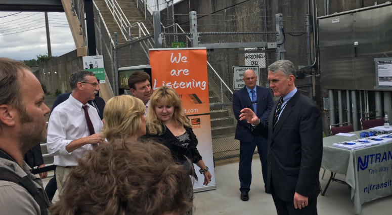Kevin Corbett, executive director of NJT, met with commuters at Lindenwold Station for a "We Are Listening" forum. Kevin Corbett, executive director of NJT, met with commuters at Lindenwold Station for a "We Are Listening" forum.
