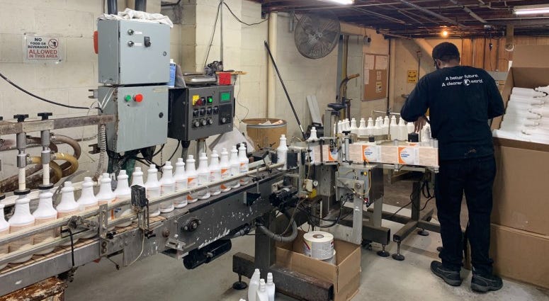 At The Bullen Companies — a business based out of Delaware County which makes specialty cleaning products. At The Bullen Companies — a business based out of Delaware County which makes specialty cleaning products.