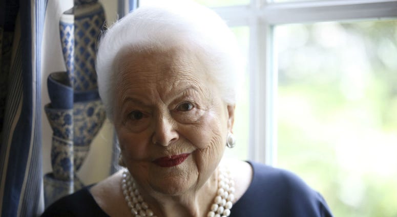 In this June 18, 2016, file photo, U.S. actress Olivia de Havilland poses during an Associated Press interview, in Paris. In this June 18, 2016, file photo, U.S. actress Olivia de Havilland poses during an Associated Press interview, in Paris.