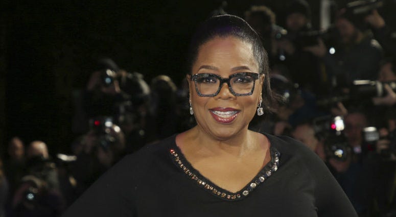Oprah Winfrey poses for photographers upon arrival at the premiere of the film 'A Wrinkle In Time' in London. Oprah Winfrey poses for photographers upon arrival at the premiere of the film 'A Wrinkle In Time' in London.