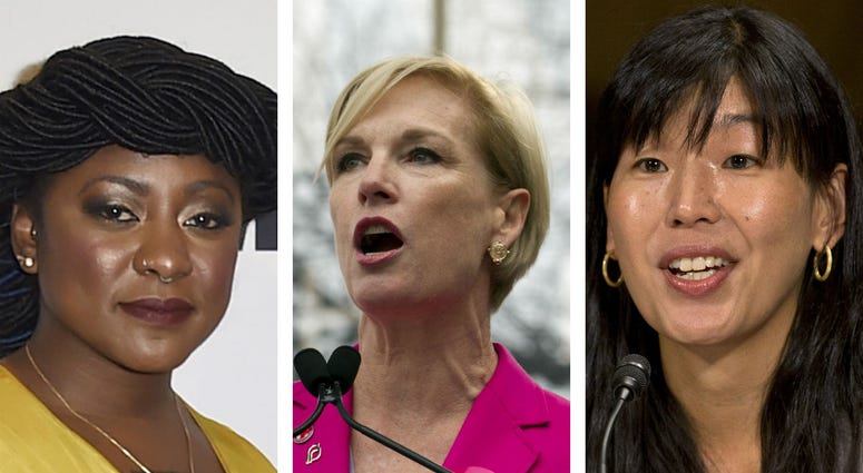 From left: Alicia Garza, co-founders of the Black Lives Matter movement; Cecile Richards, former head of Planned Parenthood; Ai-jen Poo, executive director of the National Domestic Workers Alliance From left: Alicia Garza, co-founders of the Black Lives Matter movement; Cecile Richards, former head of Planned Parenthood; Ai-jen Poo, executive director of the National Domestic Workers Alliance