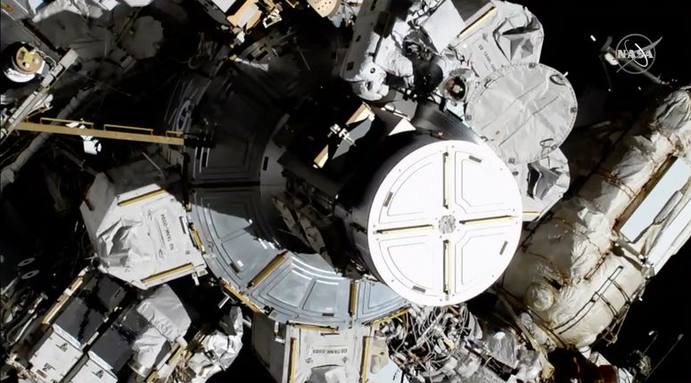 NASA astronauts Christina Koch and Jessica Meir exit the International Space Station on Friday, Oct. 18, 2019. NASA astronauts Christina Koch and Jessica Meir exit the International Space Station on Friday, Oct. 18, 2019.