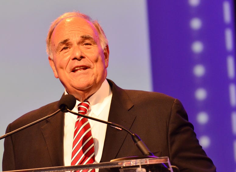 Former Governor of Pennsylvania Ed Rendell speaks onstage at the Pennsylvania Conference For Women 2013.. Former Governor of Pennsylvania Ed Rendell speaks onstage at the Pennsylvania Conference For Women 2013.