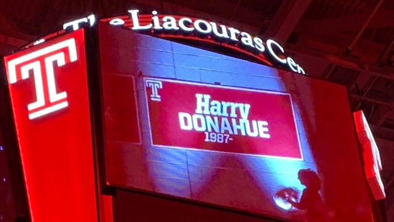 Harry Donahue inducted into the Temple Basketball Ring of Honor Harry Donahue inducted into the Temple Basketball Ring of Honor