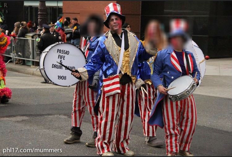 Michael Passio dressed up as a mummer during the Mummers Parade. Michael Passio dressed up as a mummer during the Mummers Parade.