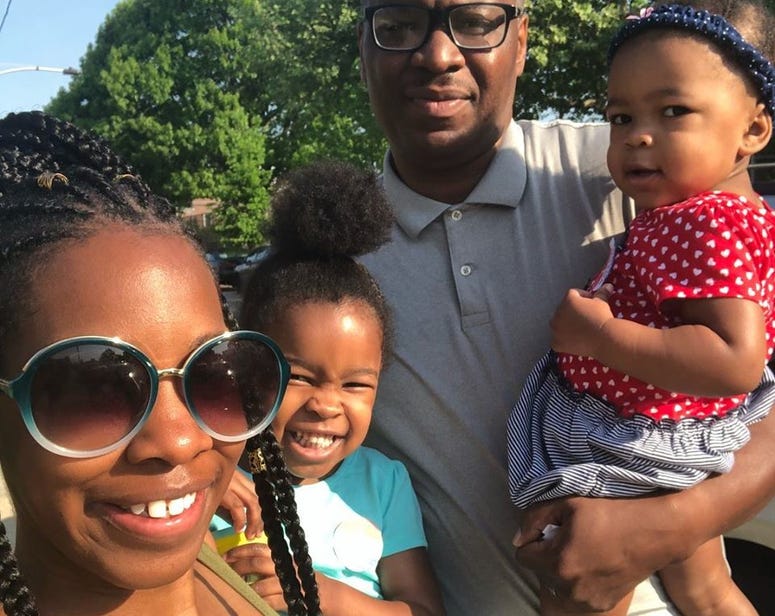 Jasmine Sessoms and family Jasmine Sessoms and family
