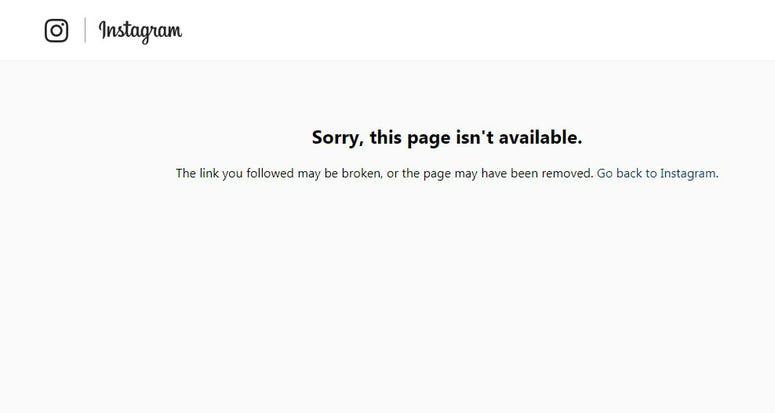 Screenshot of @KensingtonBeach_ shows that the account has been removed from Instagram. @KensingtonBeach_ has been removed from Instagram.