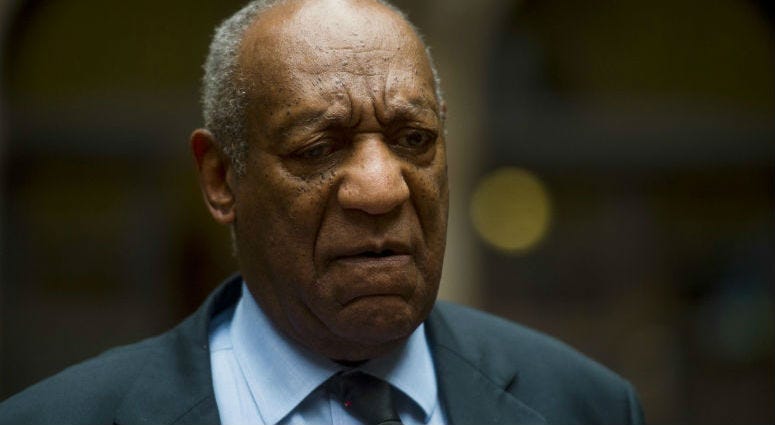 May 24, 2017; Pittsburgh, PA, USA; Bill Cosby speaks to the media as he and his attorney leave Allegheny County Courthouse after the third day of jury selection. May 24, 2017; Pittsburgh, PA, USA; Bill Cosby speaks to the media as he and his attorney leave Allegheny County Courthouse after the third day of jury selection.