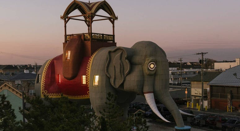 As a special promotion with Airbnb, you can stay inside Margate's Lucy the Elephant. Lucy the Elephant Airbnb