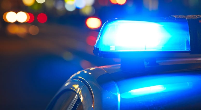 Police car on the street at night Police Generic