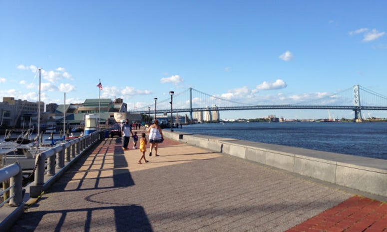 Penn's Landing on the Delaware River Penn's Landing
