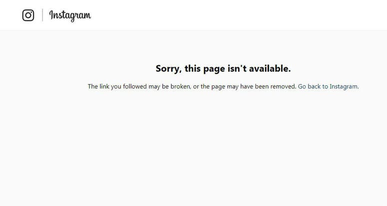 Screenshot of @KensingtonBeach_ shows that the account has been removed from Instagram. @KensingtonBeach_ has been removed from Instagram.