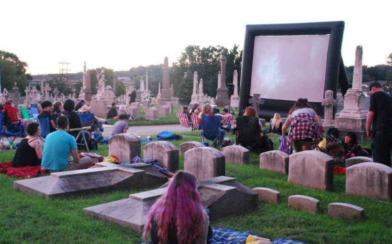 Movie night in Laurel Hill Cemetery Laurel Hill Cemetery