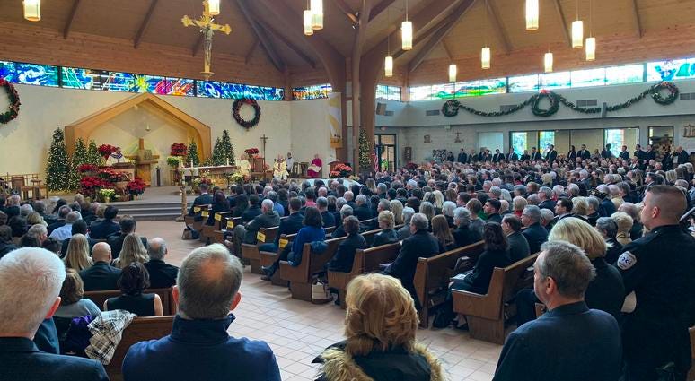 Hundreds of people paid their final respects to former Congressman Mike Fitzpatrick on Jan. 10, 2020, who died at the age of 56 after a long battle with melanoma. Mike Fitzpatrick memorial service