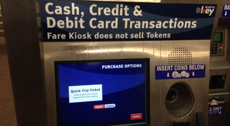 A SEPTA kiosk. A SEPTA kiosk.