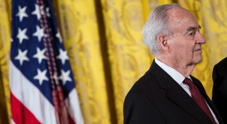 15 February 2013 - Washington, DC - Harris Wofford, former Pennsylvania Sen., and former CEO of the Corporation for National and Community Service, waits to receive his 2012 Presidential Citizens Medal, Friday, Feb. 15, 2013. 15 February 2013 - Washington, DC - Harris Wofford, former Pennsylvania Sen., and former CEO of the Corporation for National and Community Service, waits to receive his 2012 Presidential Citizens Medal, Friday, Feb. 15, 2013.