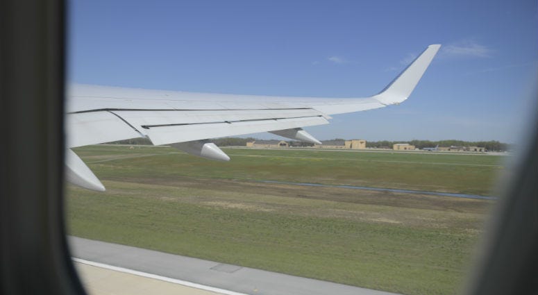 Airplane takes off Airplane takes off