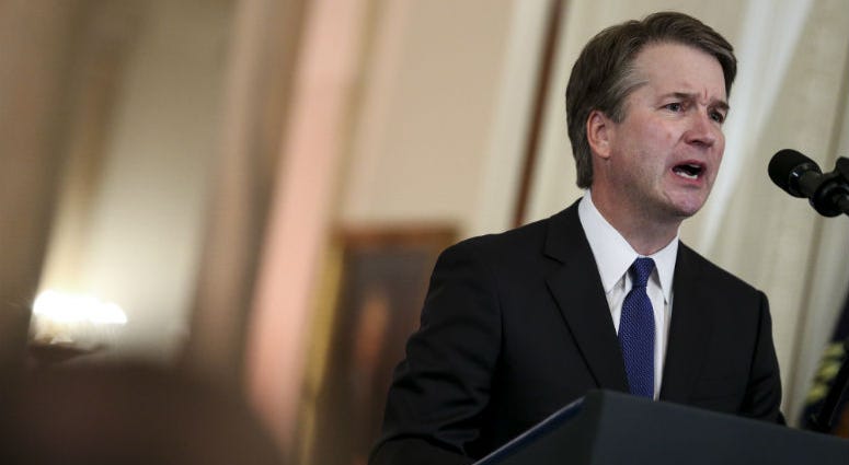 Supreme Court nominee judge Brett Kavanaugh speaks in the East Room of the White House on July 9, 2018 in Washington, DC. Brett Kavanaugh