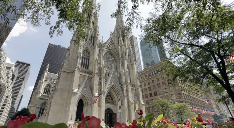 In this Sept. 6, 2018 file photo, St. Patrick's Cathedral is seen in New York. In this Sept. 6, 2018 file photo, St. Patrick's Cathedral is seen in New York.