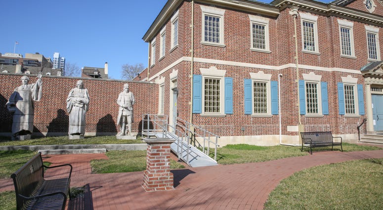 Sculptures by Alexander Stirling Calder located in the exterior garden of the Presbyterian Historical Society. Sculptures by Alexander Stirling Calder located in the exterior garden of the Presbyterian Historical Society.