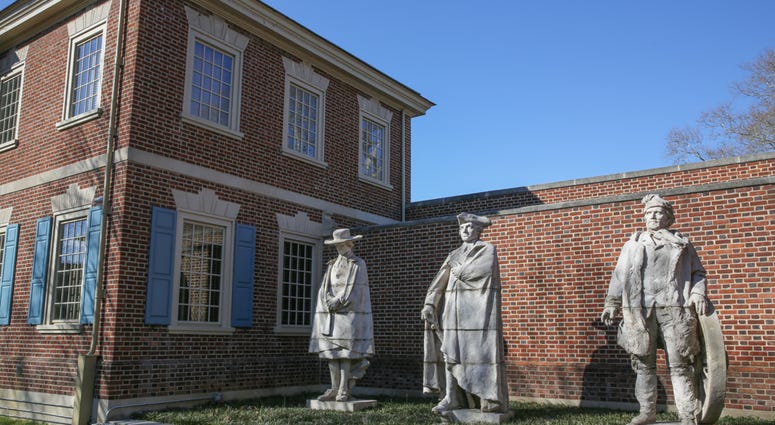 Sculptures by Alexander Stirling Calder located in the exterior garden of the Presbyterian Historical Society. Sculptures by Alexander Stirling Calder located in the exterior garden of the Presbyterian Historical Society.