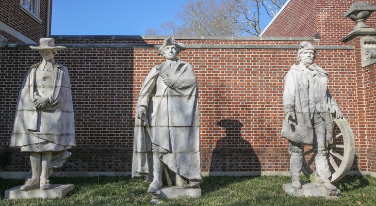 Sculptures by Alexander Stirling Calder located in the exterior garden of the Presbyterian Historical Society. Sculptures by Alexander Stirling Calder located in the exterior garden of the Presbyterian Historical Society.