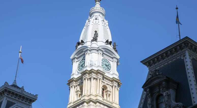 Sculptures around Philadelphia's City Hall by Alexander Milne Calder. Sculptures around Philadelphia's City Hall by Alexander Milne Calder.
