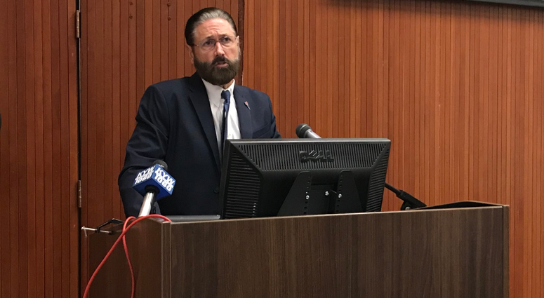 Judge Steven O’Neill said putting someone with opioid addiction behind bars may offer short-term safety to the community, but the person will not get the treatment they need. Judge Steven O’Neill said putting someone with opioid addiction behind bars may offer short-term safety to the community, but the person will not get the treatment they need.