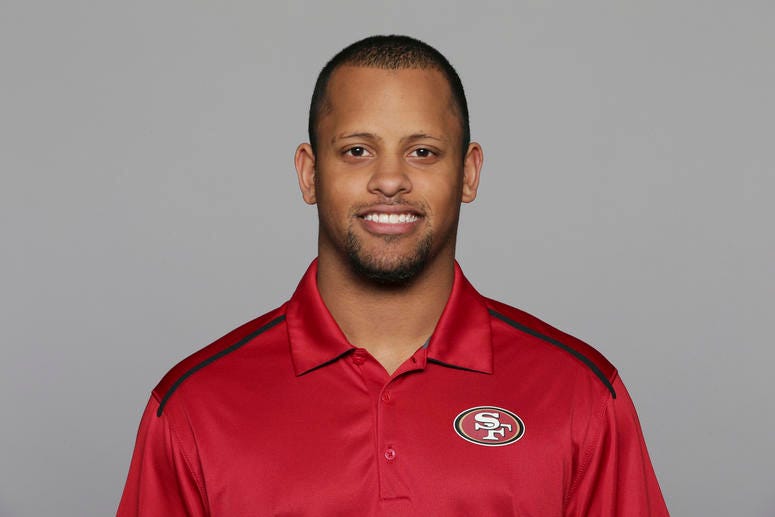 This 2016, file photo shows Keanon Lowe of the San Francisco 49ers NFL football team. Keanon Lowe