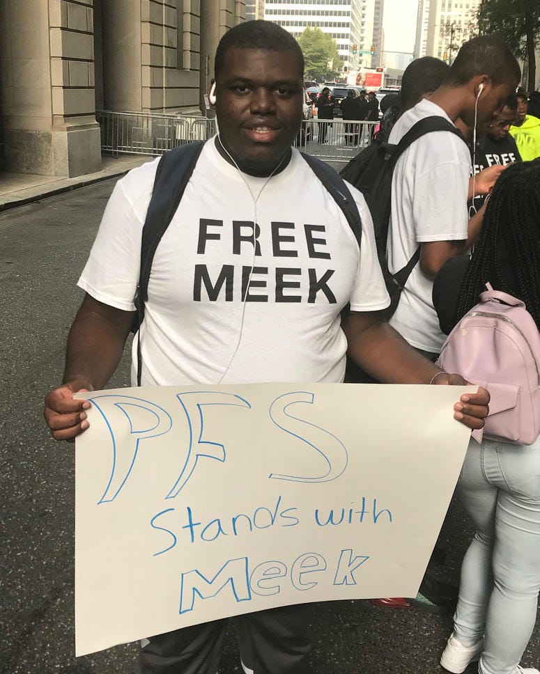 When Meek Mill's case was thrown out, 17-year-old Jasir Cooke said he felt hopeful that the system can change. Jasir Cooke