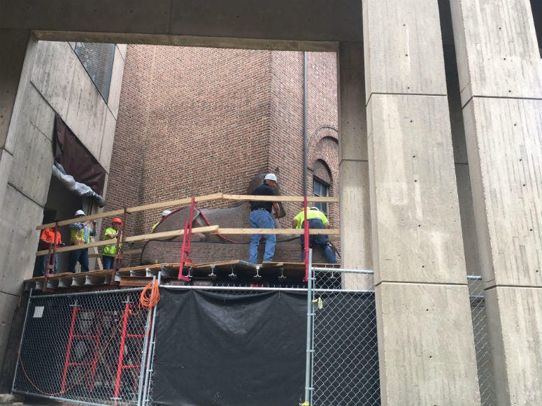 The largest Sphinx in the Western Hemisphere has a new home.