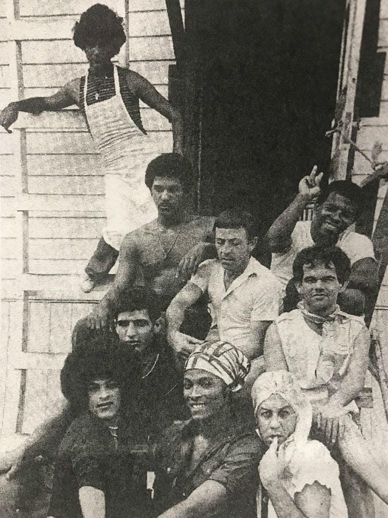 Image from an flyer advertising an exhibit about the experience of LGBT Cuban refugees at the William Way LGBT Community Center. LGBT Cuban refugees