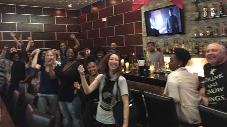 Fans gather at Le Viet in South Philadelphia to watch the first episode of the final "Game of Thrones" season. Fans gather at Le Viet in South Philadelphia to watch the first episode of the final "Game of Thrones" season.