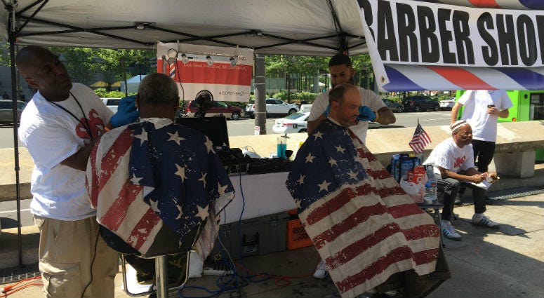 Among the services offered at Vet Fest 2018 was a space for veterans to get haircuts. Among the services offered at Vet Fest 2018 was a space for veterans to get haircuts.