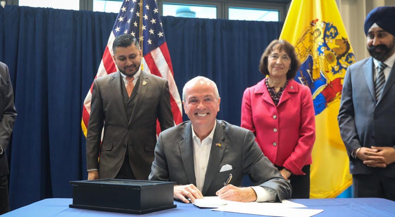 Gov. Phil Murphy signs an executive order to establish a statewide Climate Change Resiliency Strategy on October 29, 2019. Gov. Phil Murphy signs an executive order to establish a statewide Climate Change Resiliency Strategy on October 29, 2019.