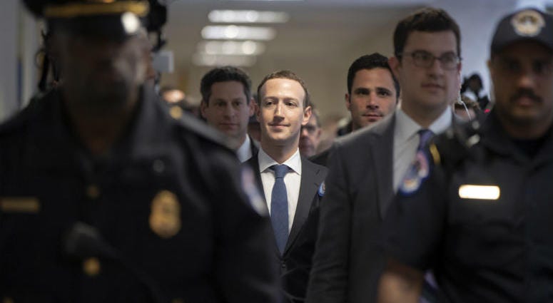 Facebook CEO Mark Zuckerberg arrives on Capitol Hill in Washington Facebook CEO Mark Zuckerberg