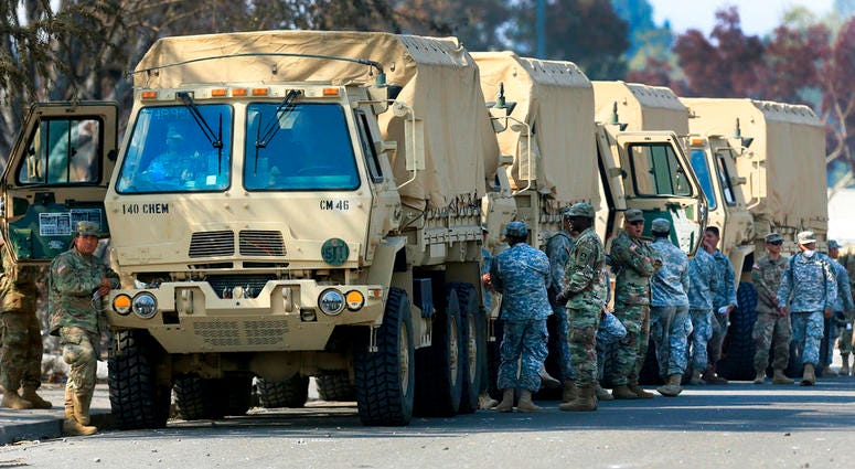 President Donald Trump slammed California Gov. Jerry Brown's posture on sending National Guard troops to the Mexican border President Donald Trump slammed California Gov. Jerry Brown's posture on sending National Guard troops to the Mexican border
