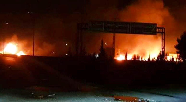 Syrian state-run media said Israel struck a military outpost near the capital Damascus, saying its air defenses intercepted and destroyed two incoming missiles. The reported attack came shortly after Trump announced his withdrawal from the Iran deal. Syrian state-run media said Israel struck a military outpost near the capital Damascus, saying its air defenses intercepted and destroyed two incoming missiles. The reported attack came shortly after Trump announced his withdrawal from the Iran deal.