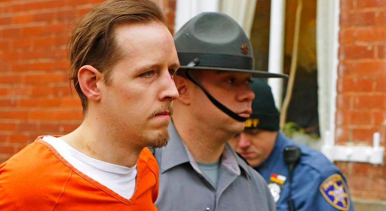 Lawyers for Eric Frein, on death row for fatally shooting Pennsylvania State Police Cpl. Bryon Dickson II and wounding Trooper Alex Douglass in Sept. 2014, were scheduled to argue before the state Supreme Court on Thursday. Lawyers for Eric Frein, on death row for fatally shooting Pennsylvania State Police Cpl. Bryon Dickson II and wounding Trooper Alex Douglass in Sept. 2014, were scheduled to argue before the state Supreme Court on Thursday.