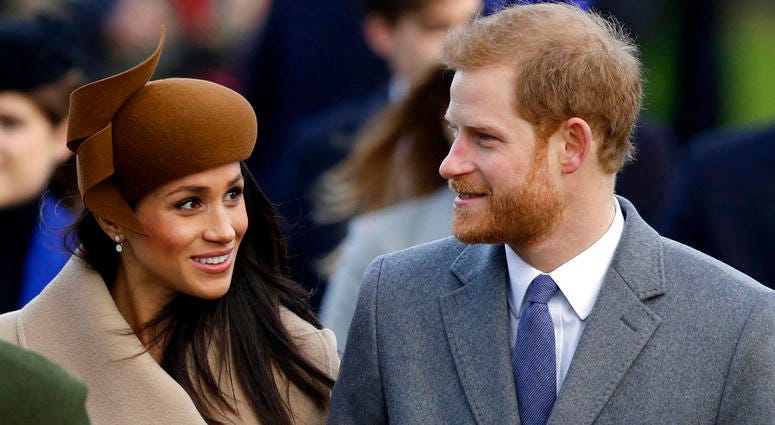 Britain's Prince Harry and his fiancee Meghan Markle Britain's Prince Harry and his fiancee Meghan Markle